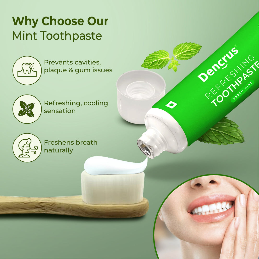 Dencrus Bamboo Mint Toothpaste - 100 gm