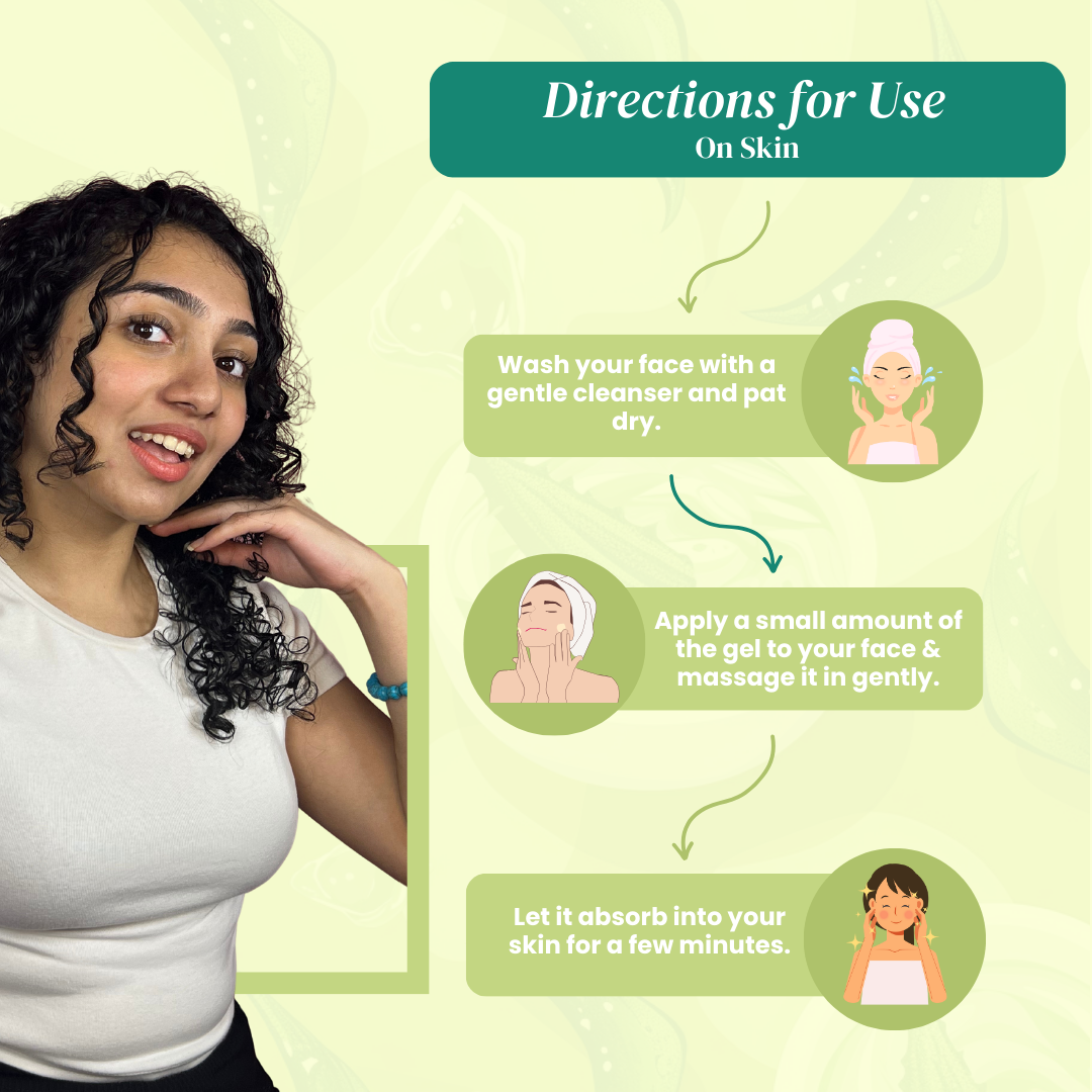 Curl Care Organic Aloe Vera Gel - 200ml for Hair & Skin