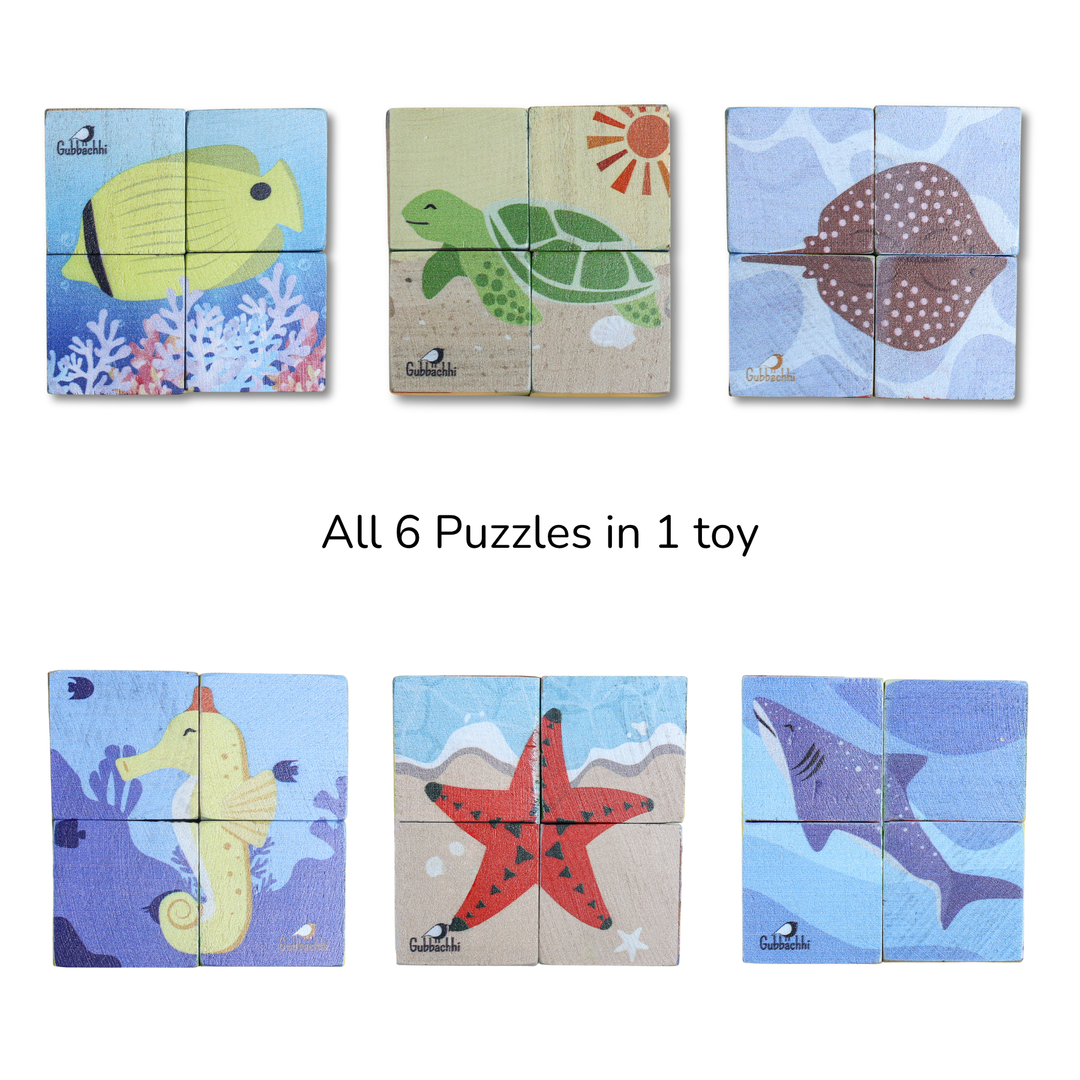 Gubbachhi My First Block Puzzles - sea