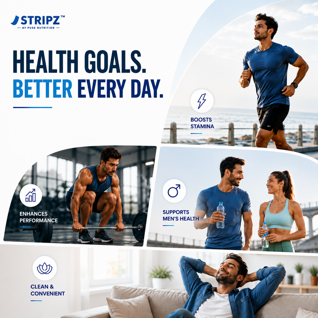 Stripz Perform Pro Oral Strips (Tadalafil IP 20 mg) | Peppermint Flavour