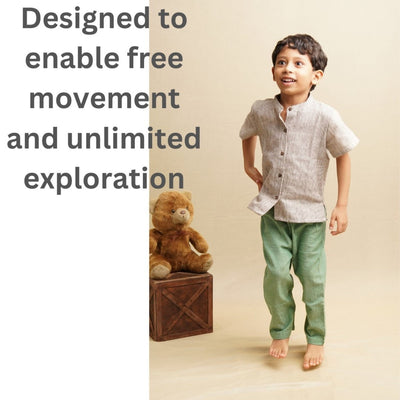 Nature Wear Khadi Cotton Pants' - Boys' Cotton Trousers