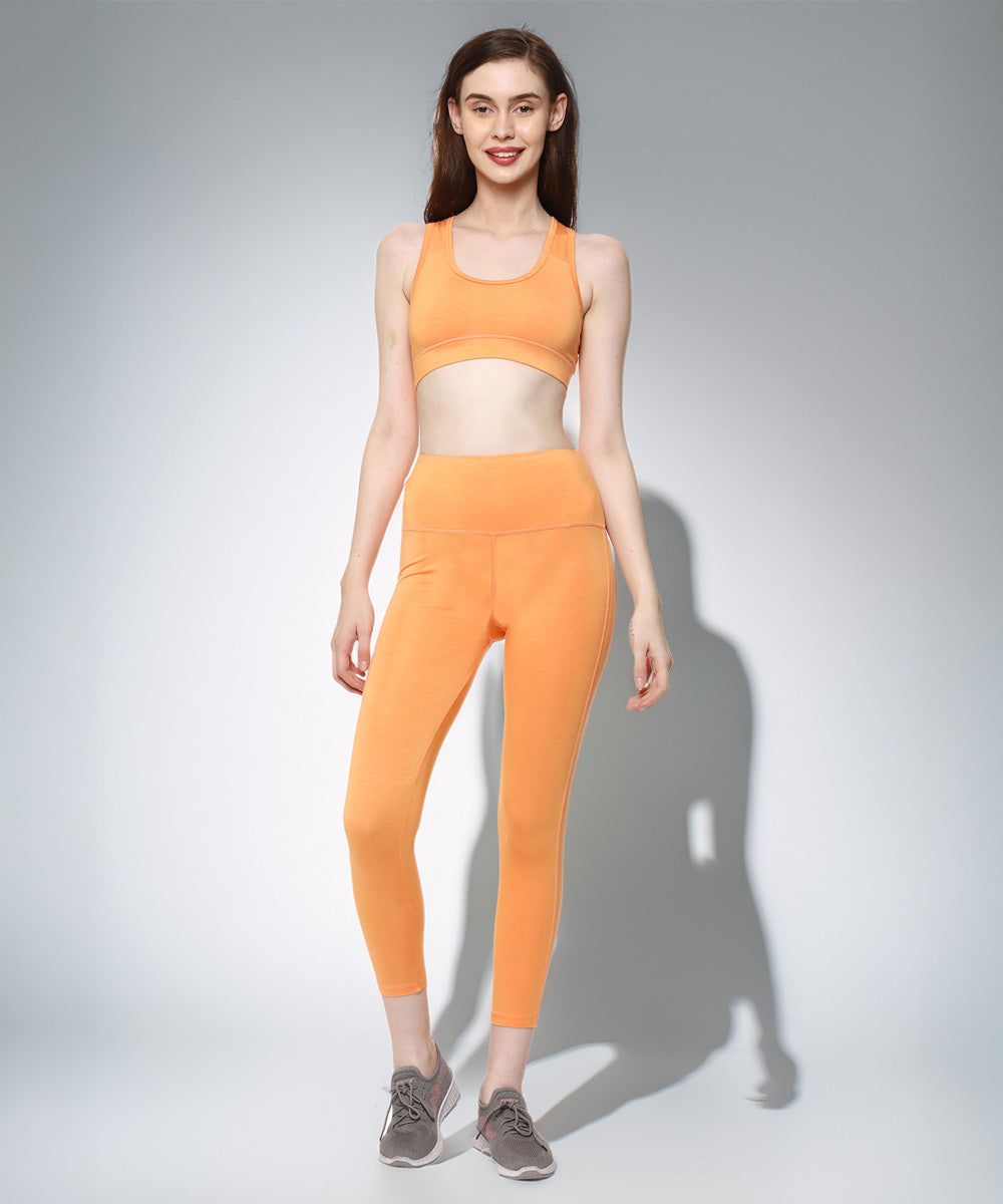 Naturefab Women's Bamboo Coórds Set Papaya