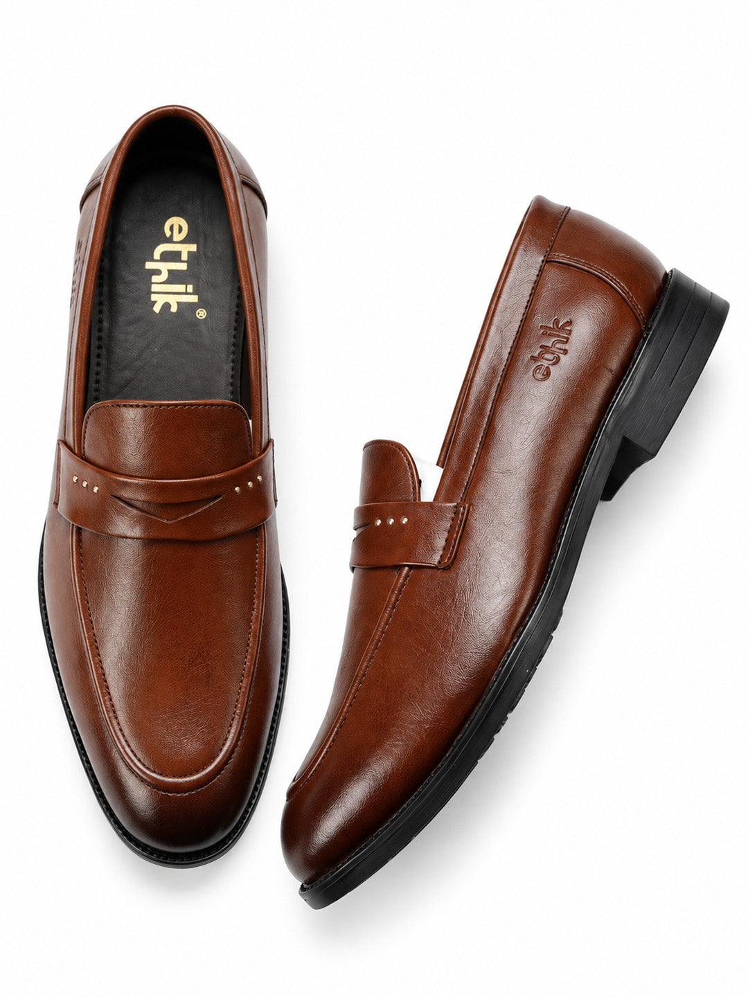 Alpha Tan Penny Loafers