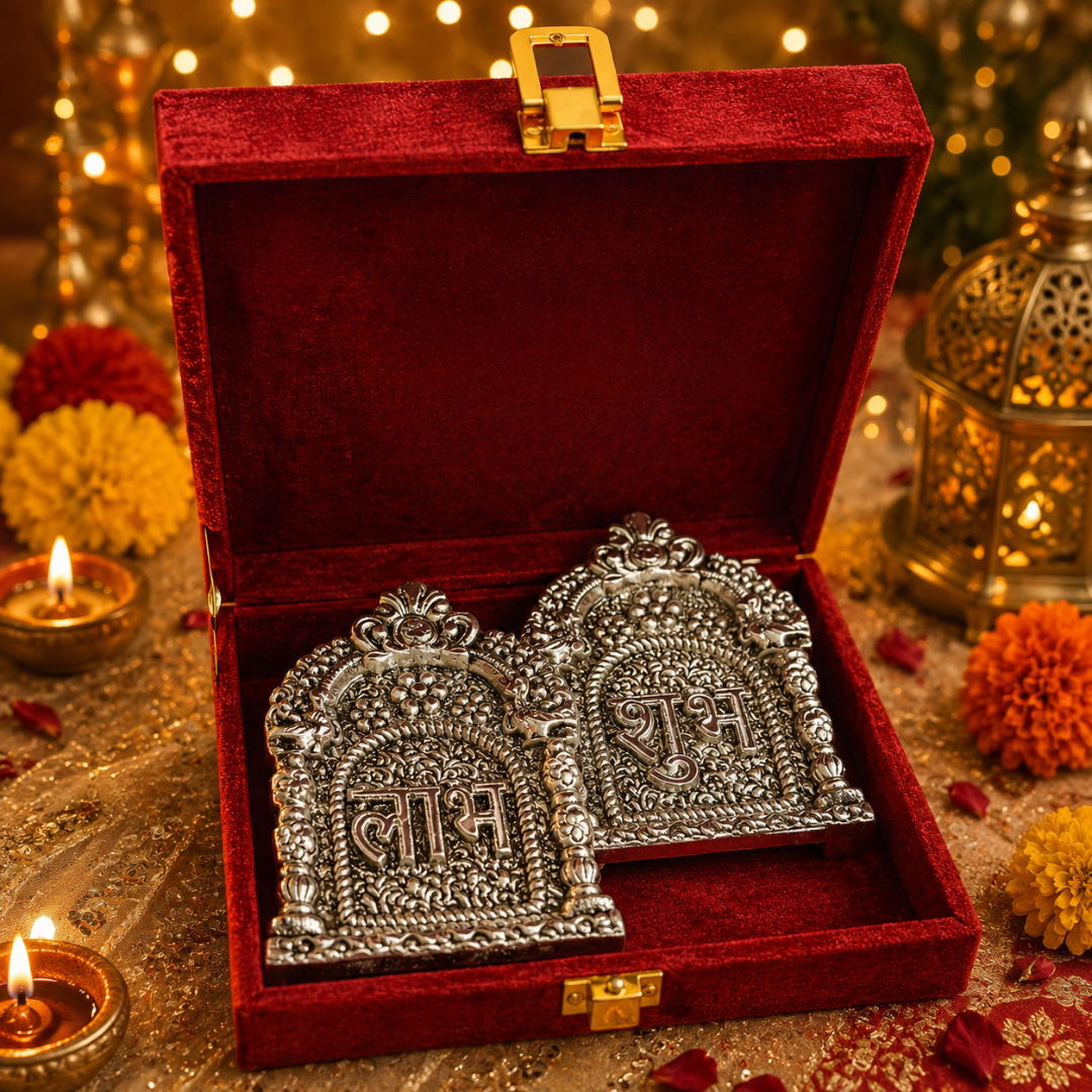 Ruby Utsav Red Festive Gift Basket – Diwali Gift Hamper with Urli Soy Wax Candle