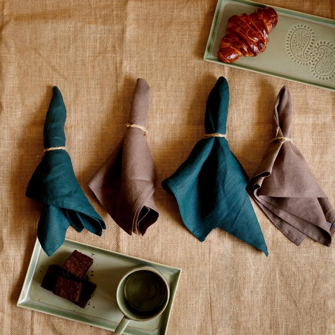 Pravaah Iraja - natural dinner napkin set