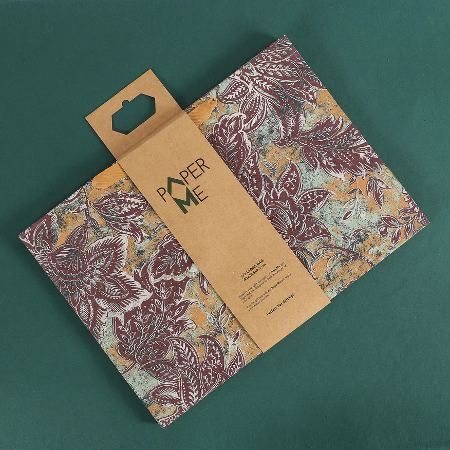 Brown Story Large Gift Bag -  Set of 3