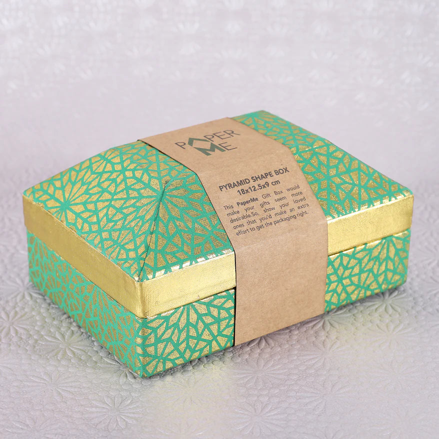 Mosaic Pyramid Shaped Box - 1 pc