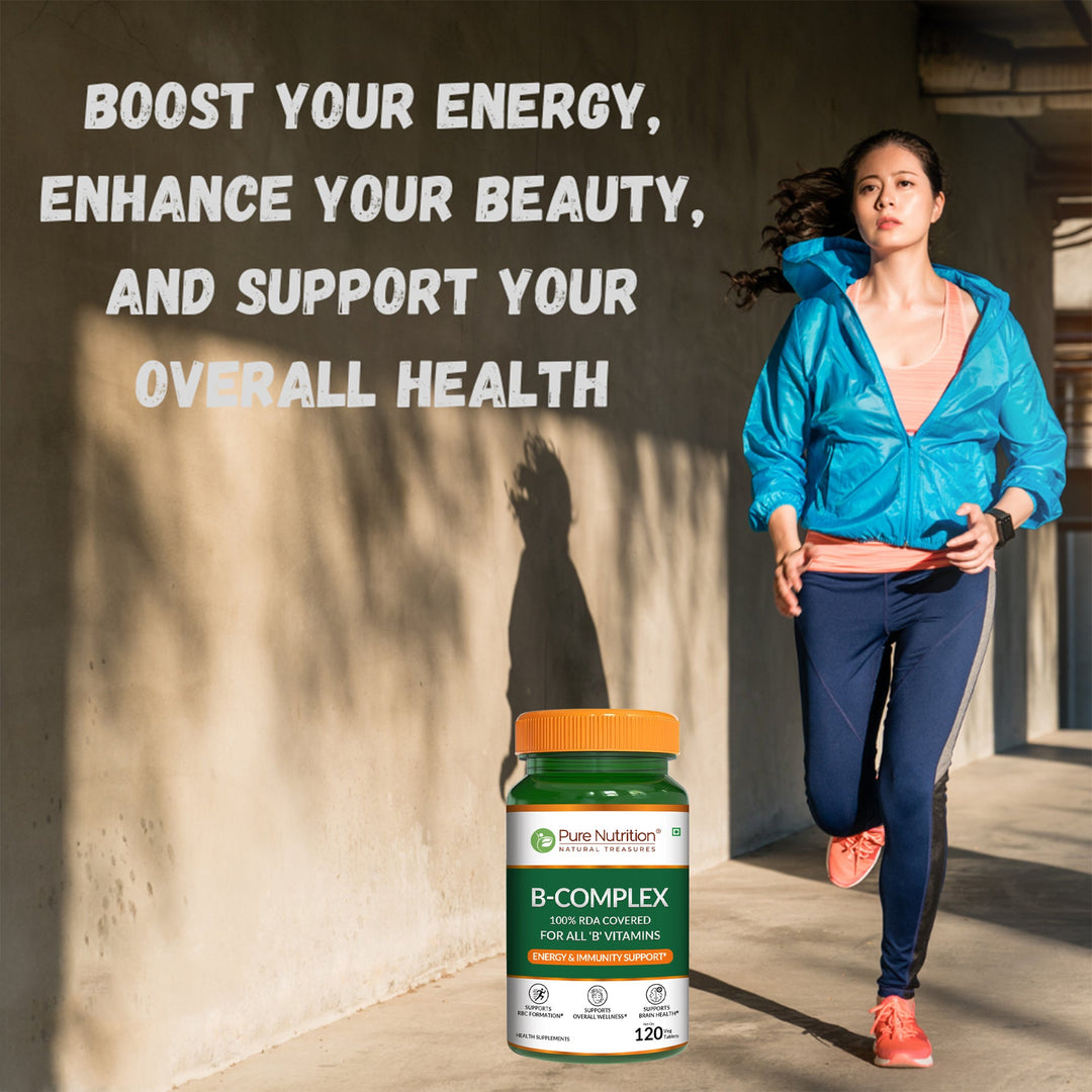 B-Complex Tablets  100% RDA of All B Vitamins | Energy & Immunity