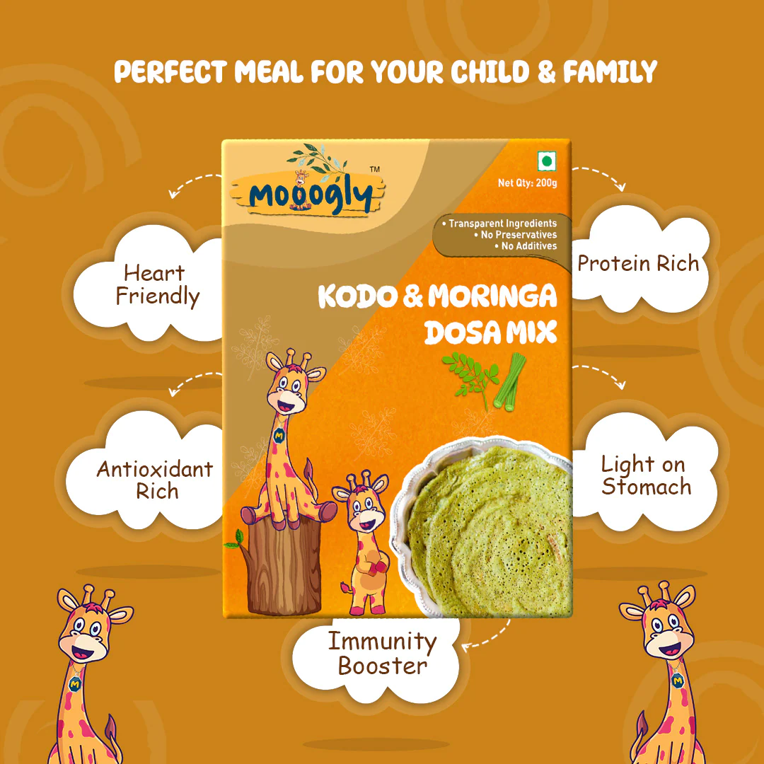 Mooogly Kodo and Moringa Dosa Mix - 200 grams