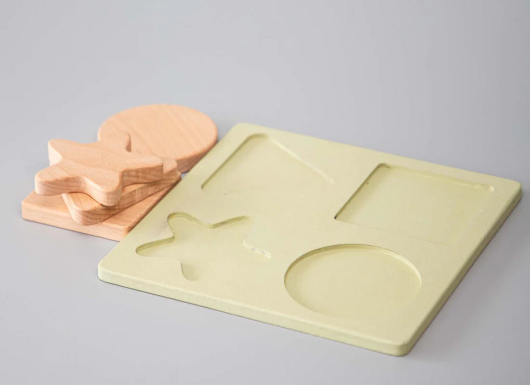 BIRCH & BUG Shape Puzzle Set of 4