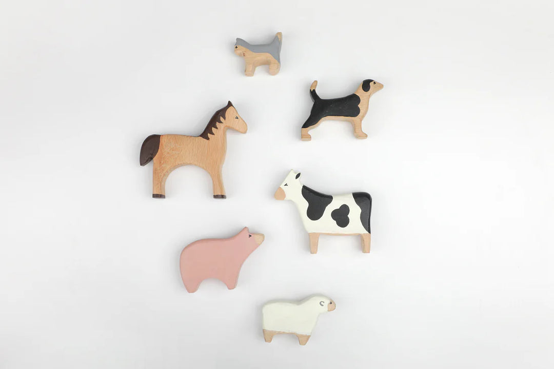 BIRCH & BUG Farm Animals Set of 6 - Combo 1