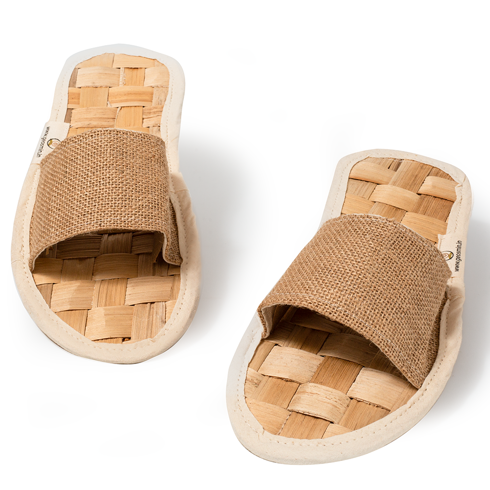 Geosmin Indoor slippers- banana waffle  | open toe slidders (pack of 599)