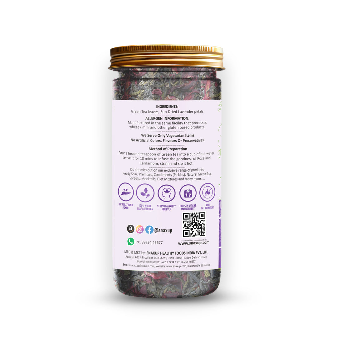 Snaxup Green Tea With Lavender Tea
