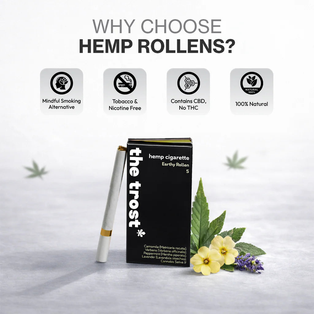 The Trost Rollens Hemp Herbal Cigarettes - Earthy Rollen