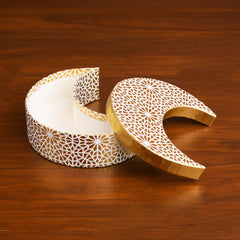 Mosaic Moon Shaped Box - 1 pc