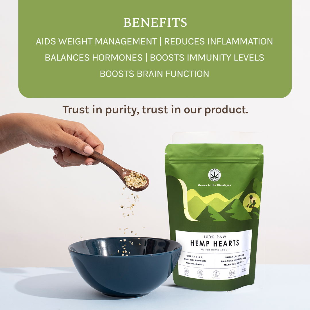 India hemp Organics Hemp Hearts 100grams