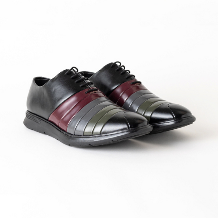 Monkstory Rebel Tricolor Smart Casual Lace-Ups
