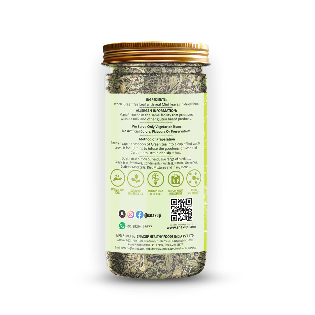 Snaxup Green Tea With Mint Tea