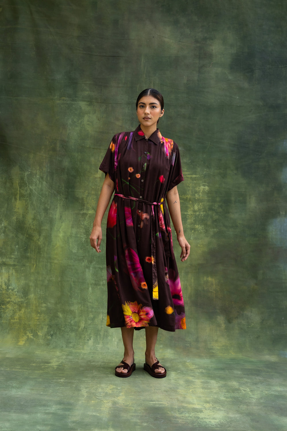 Doodlage Zora Brown Dress