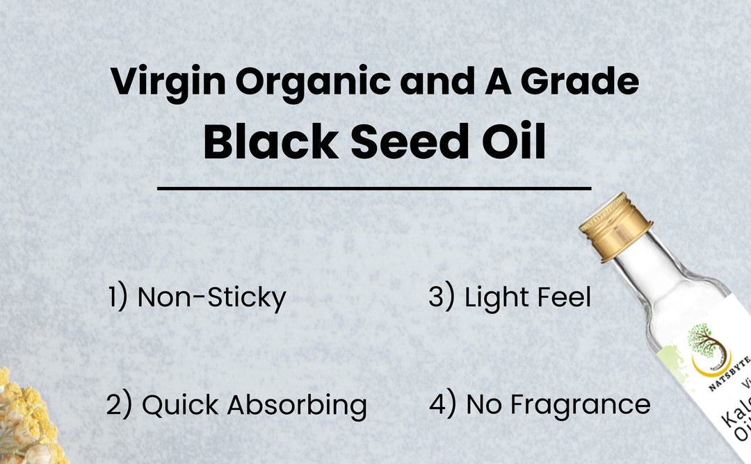 Natsbyte 100% Pure & Natural Black Seed  Oil (Kalonji Oil) - 100 ml