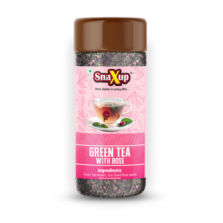 Snaxup Green Tea With Rose Tea