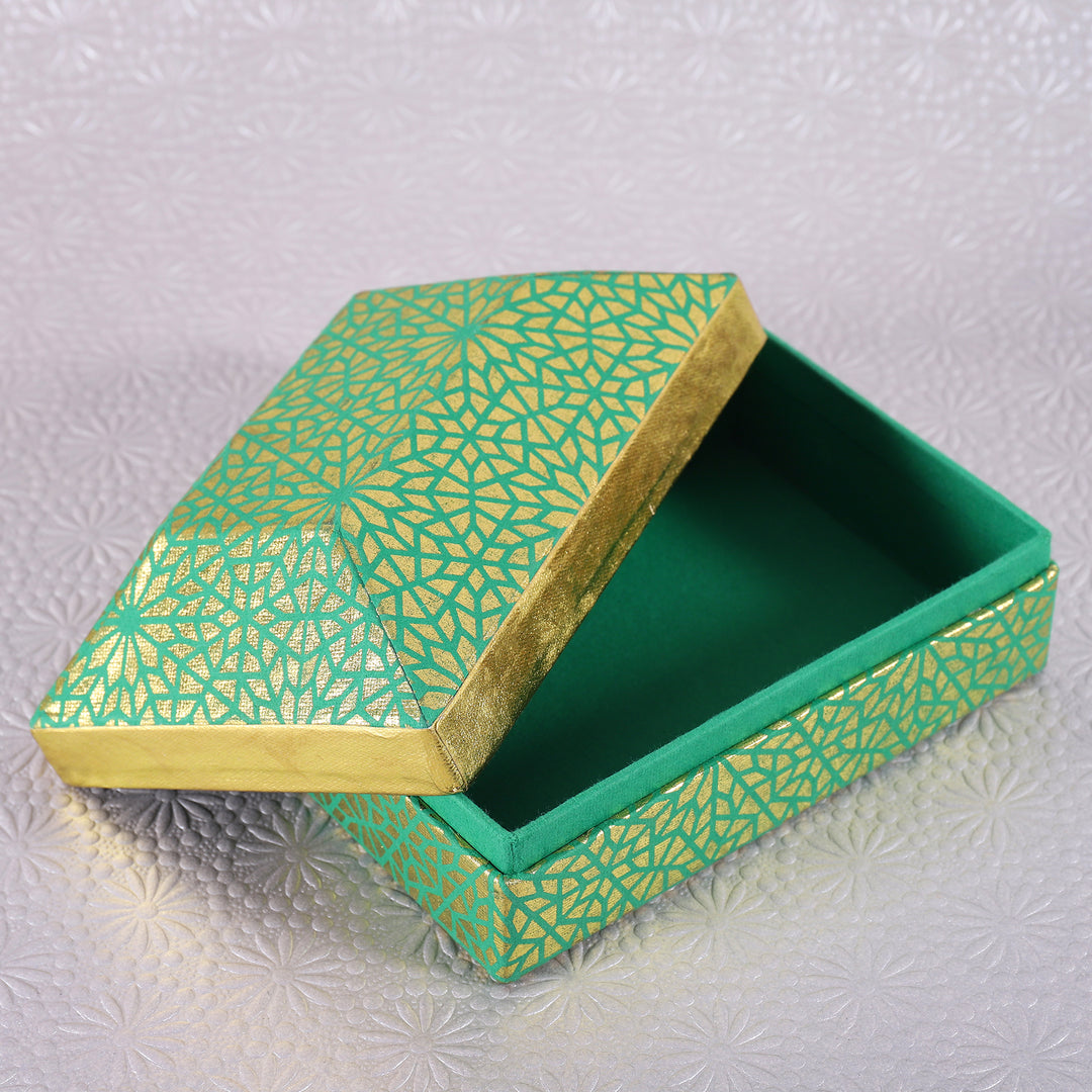 Mosaic Pyramid Shaped Box - 1 pc