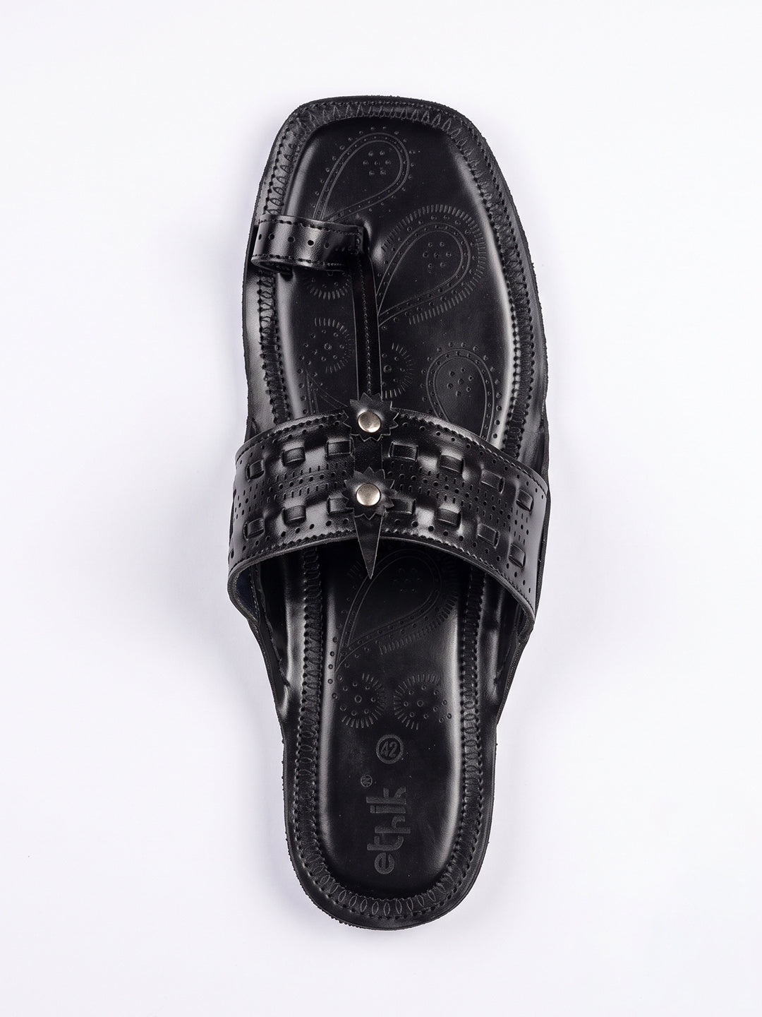 Raajtilak Black Kolhapuri Chappal