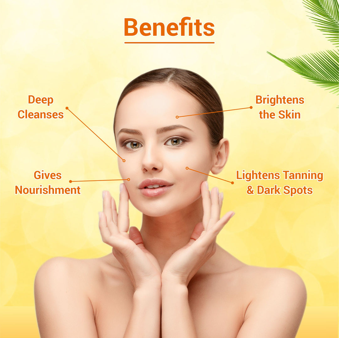 Nutrainix Organics Ubtan Radiance Revival Scrub - Ayurvedic Tan Eraser & Glow Booster for Face + Body - 200 gm