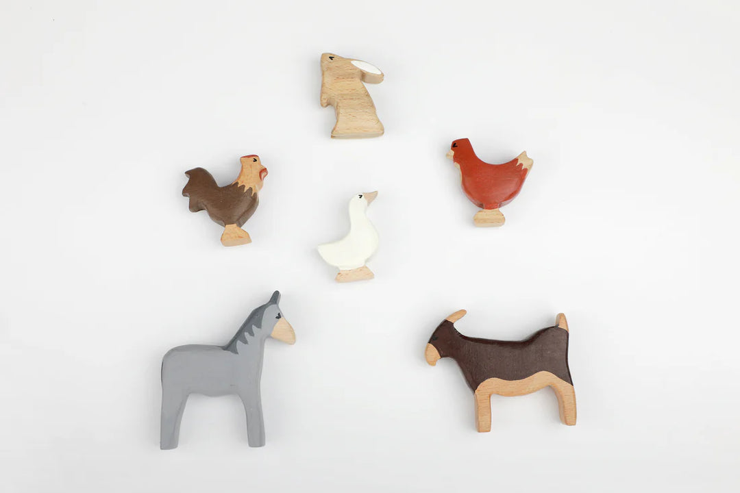 BIRCH & BUG Farm Animals Set of 6 - Combo 2