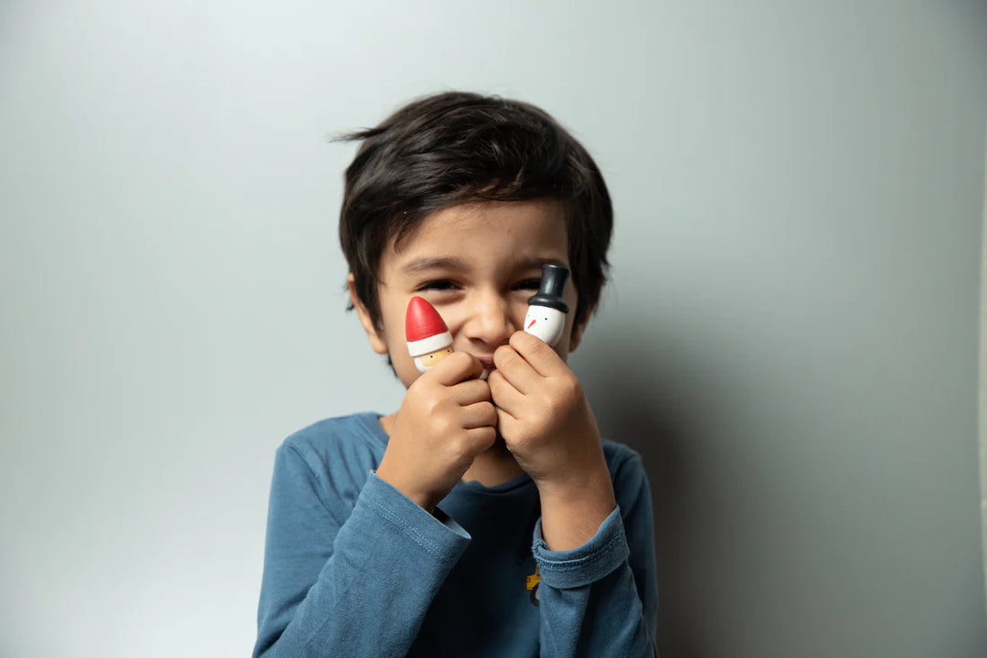 BIRCH & BUG Santa & Snowman Set