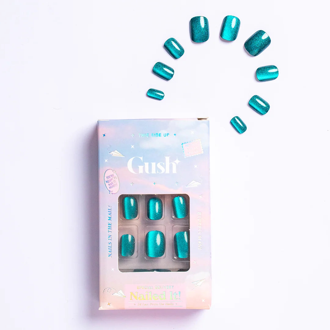 Gush Beauty Deep Sea Siren | Medium Square, Press-On Nails