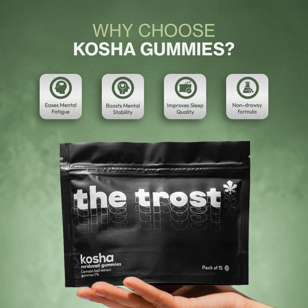 The Trost Kosha (Mint Flavor) Cannabis Gummies (Mriduvati) - 5% Cannabis Extract