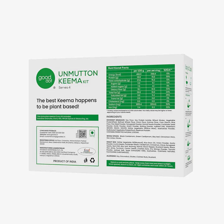 GoodDot UnMutton Keema Kit - 220 gm