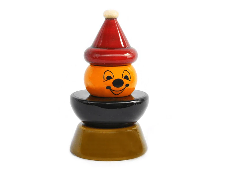 Fairkraft Creations Aaba Wooden Stacker | Green, 3 Pieces