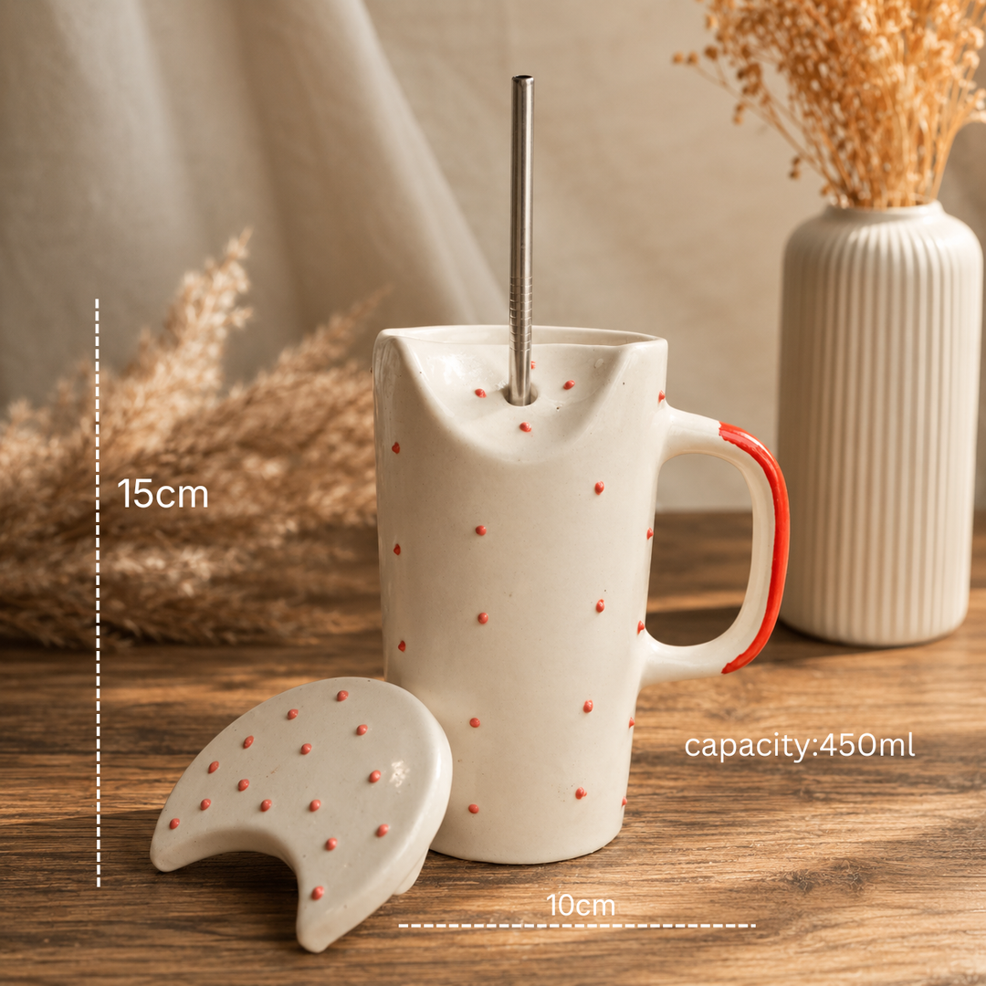 Artecasa Crimson Ceramic Sipper Hamper | Premium Raksha Bandhan Gift Hamper