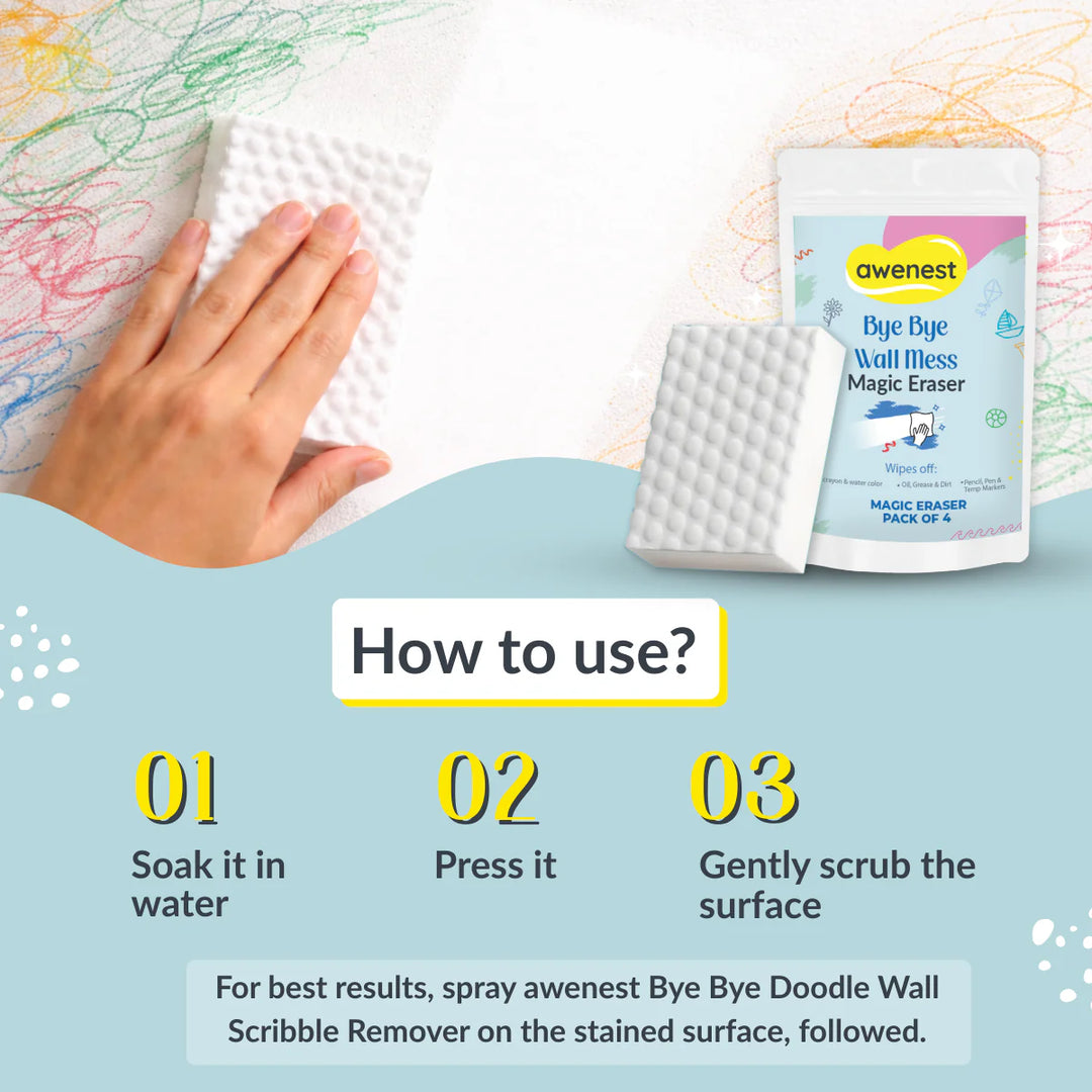 Shark Stain Remover Combo - Bye Bye Stain, Bye Bye Doodle and Magic Eraser Combo