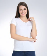 Naturefab Women's Organic Bamboo Tshirt White