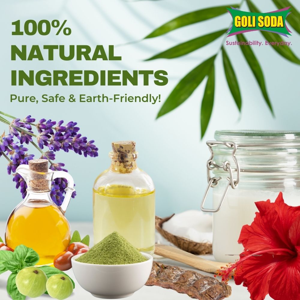 Goli Soda All Natural Probiotics Shampoo Bar for Normal Hair - 90 grams