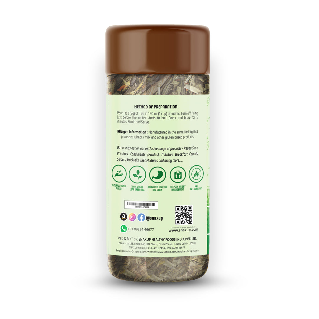 Snaxup Green Tea With Lemon Grass Tea