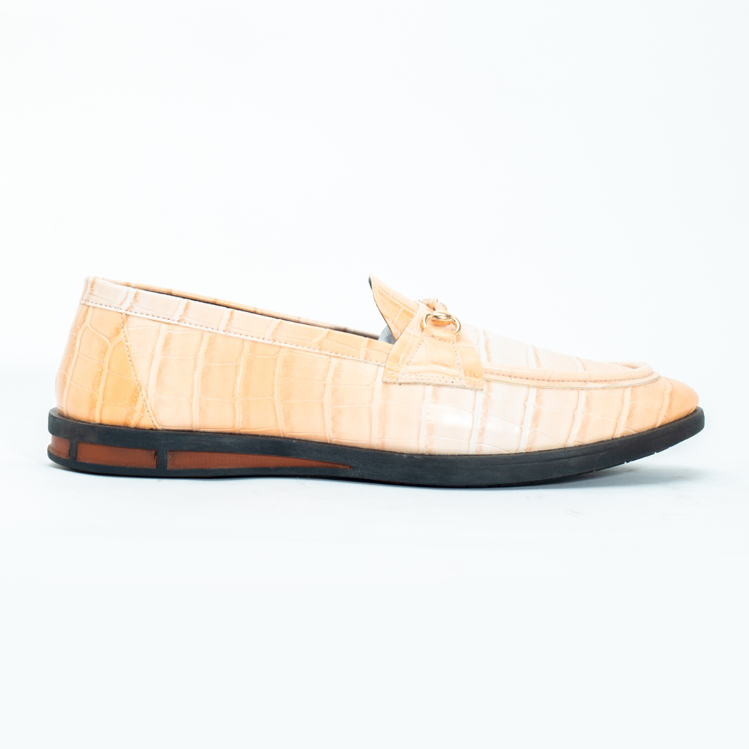 Monkstory Flatform Horsebit Slip Ons - Powder Peach