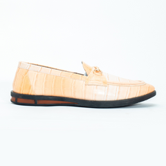 Monkstory Flatform Horsebit Slip Ons - Powder Peach