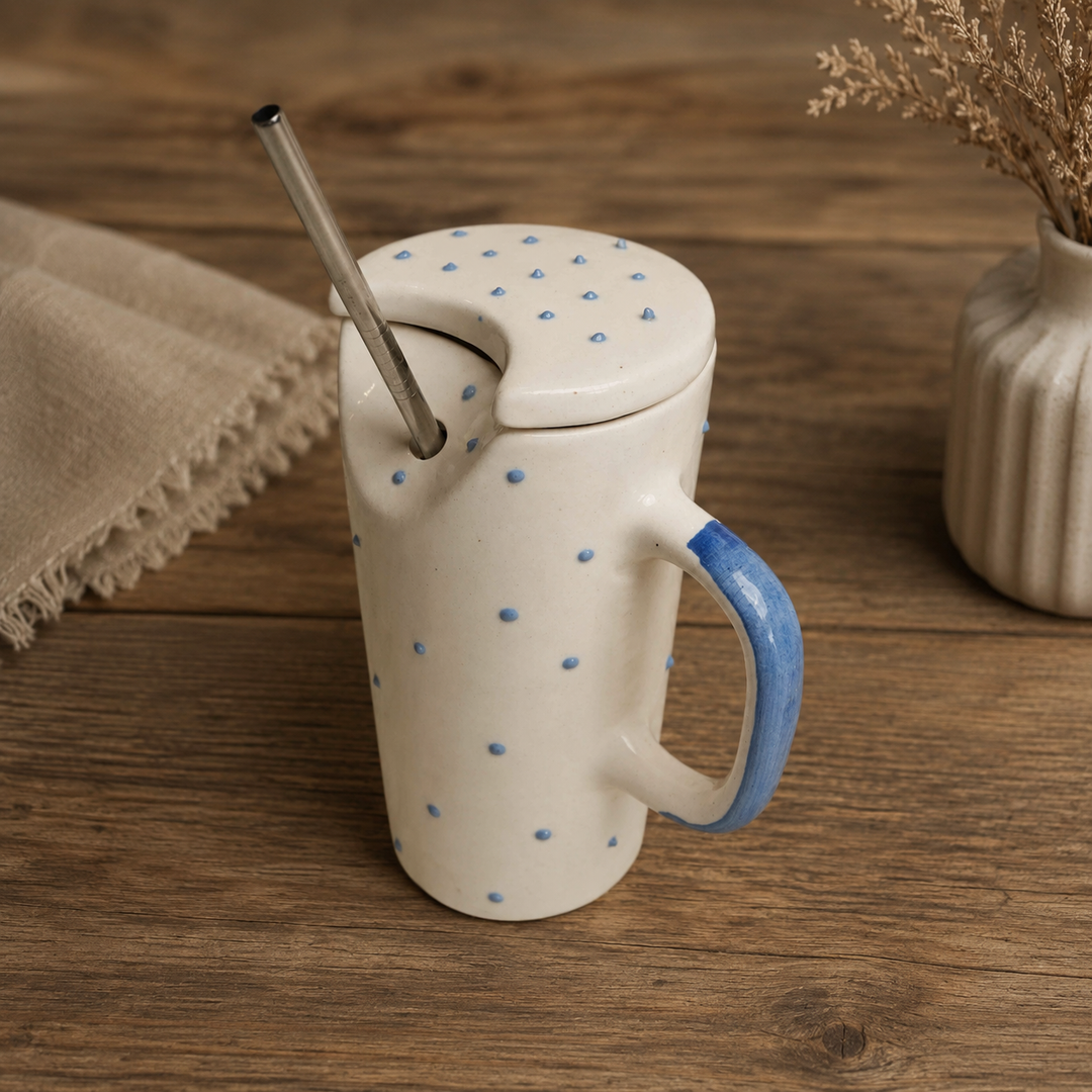 Artecasa Azure Ceramic Sipper Rakhi Hamper | Premium Raksha Bandhan Gift Hamper