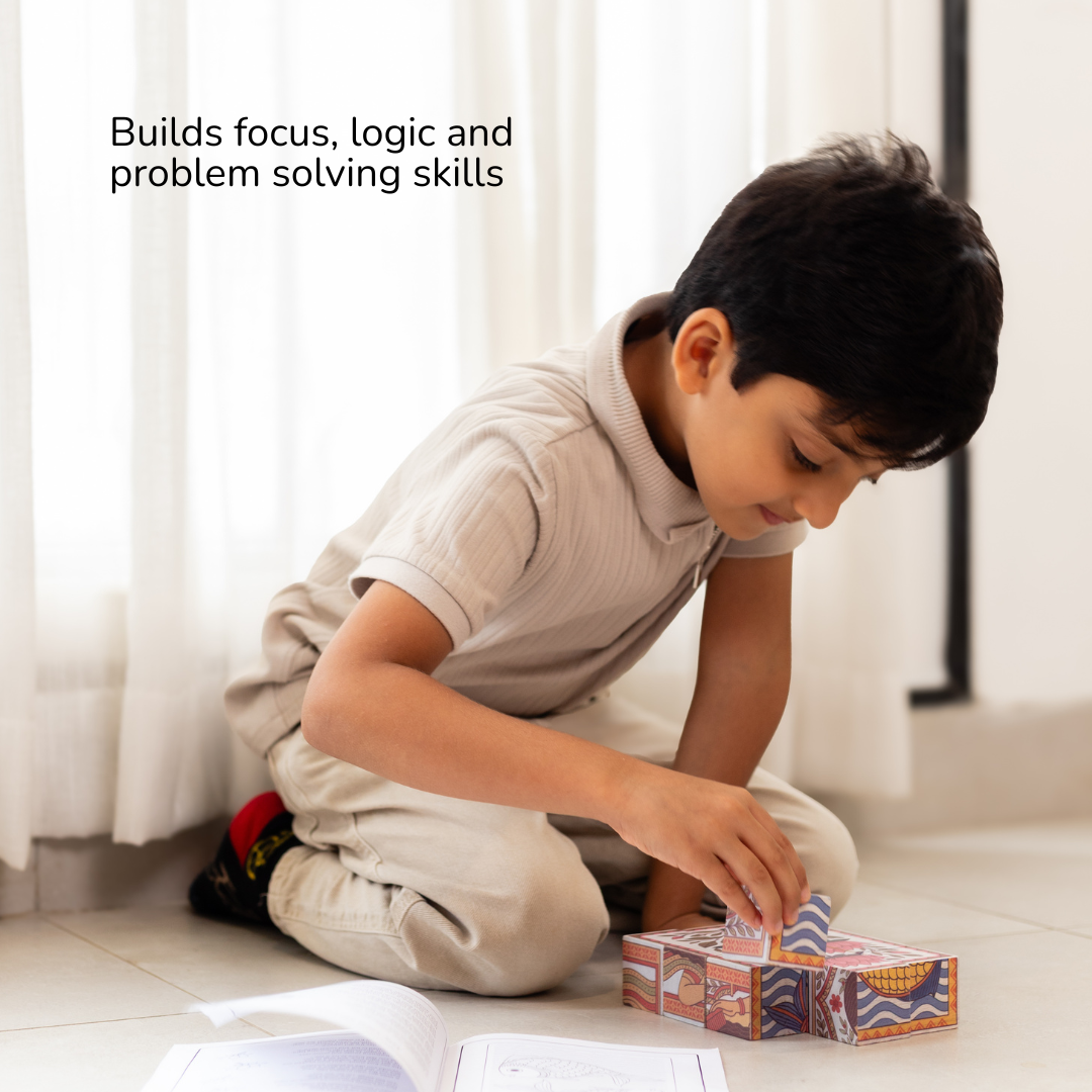 Gubbachhi Madhubani wooden puzzle