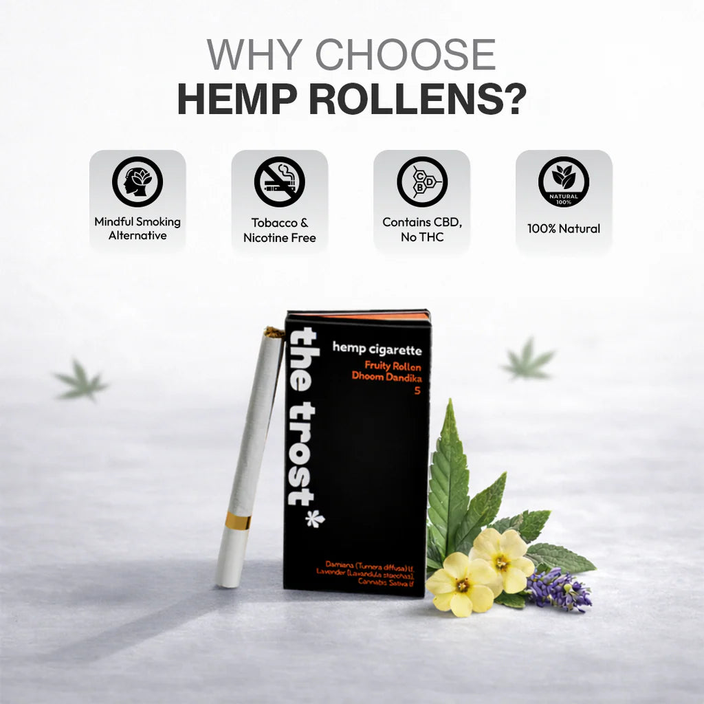 The Trost Rollens Hemp Herbal Cigarettes - Fruity Rollen