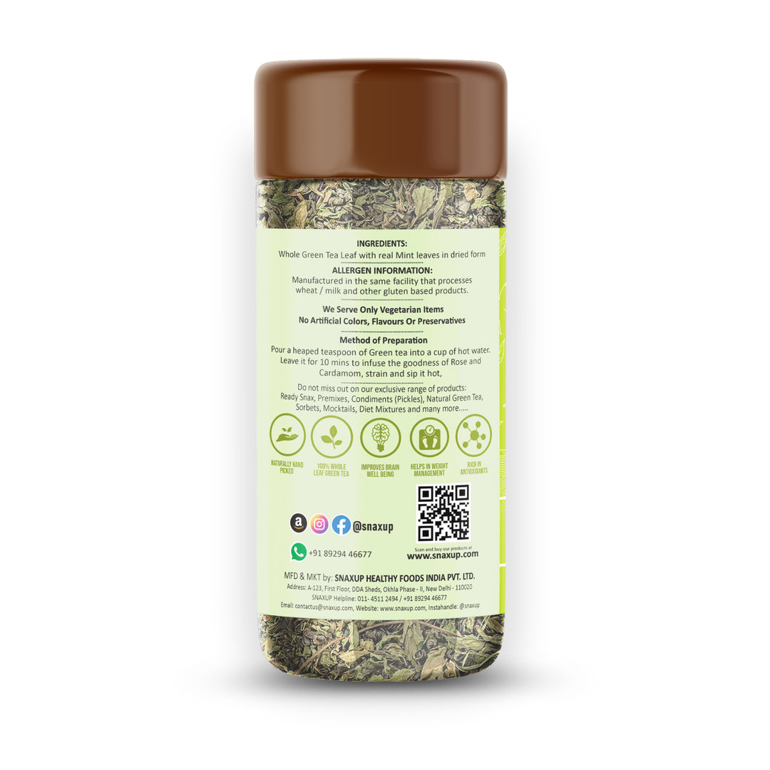 Snaxup Green Tea With Mint Tea