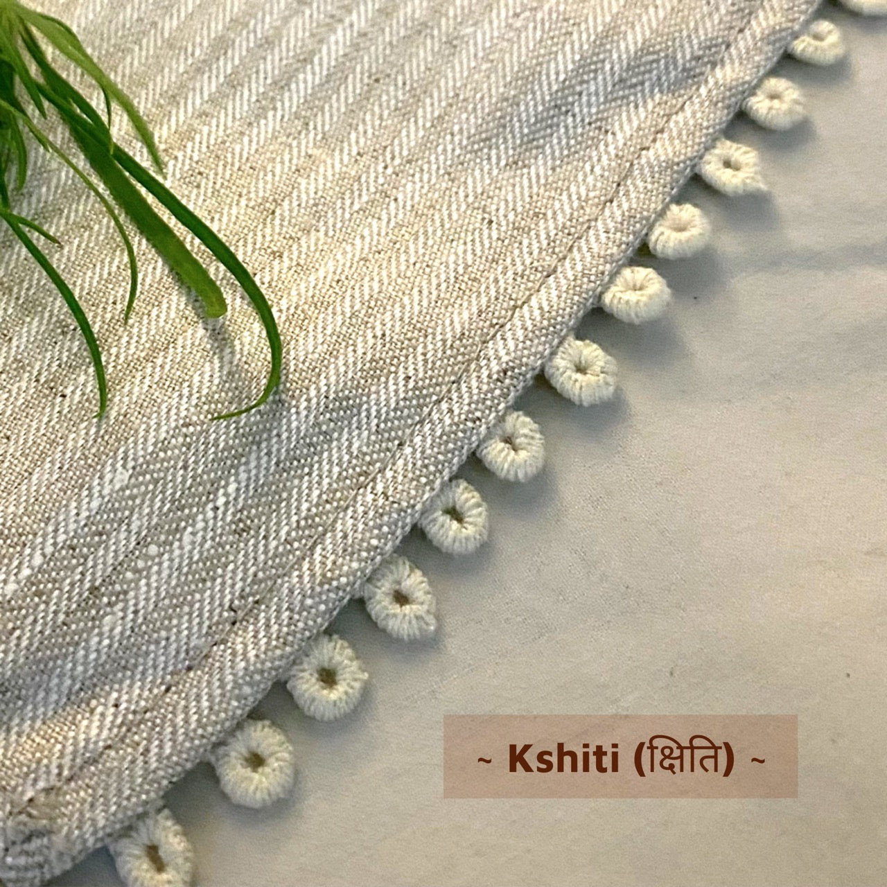 The Bhūmi set - 100% hemp table linen set