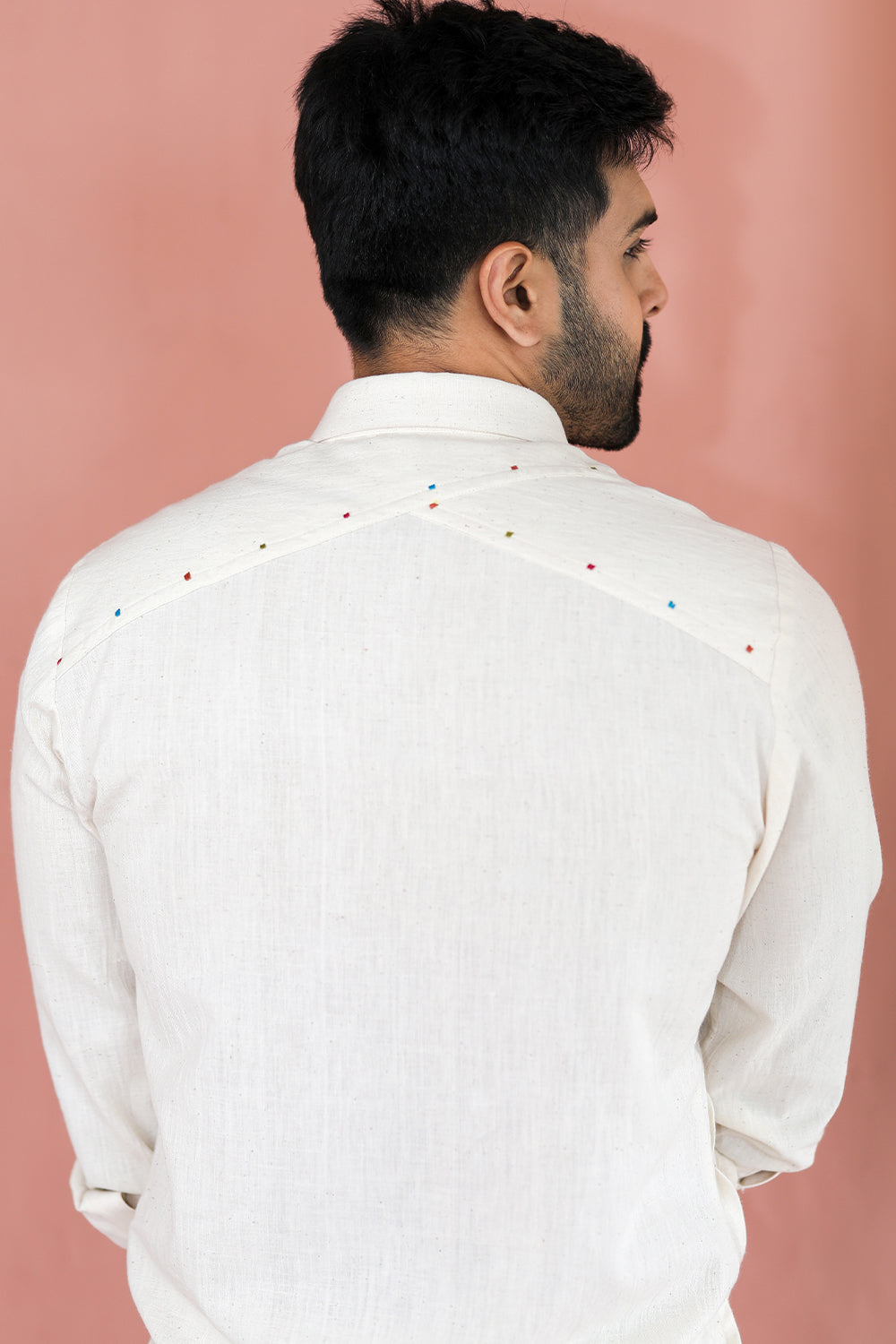 ITIDOR Niran Shirt - Pleated Cuff, Embroided Pleats On Front