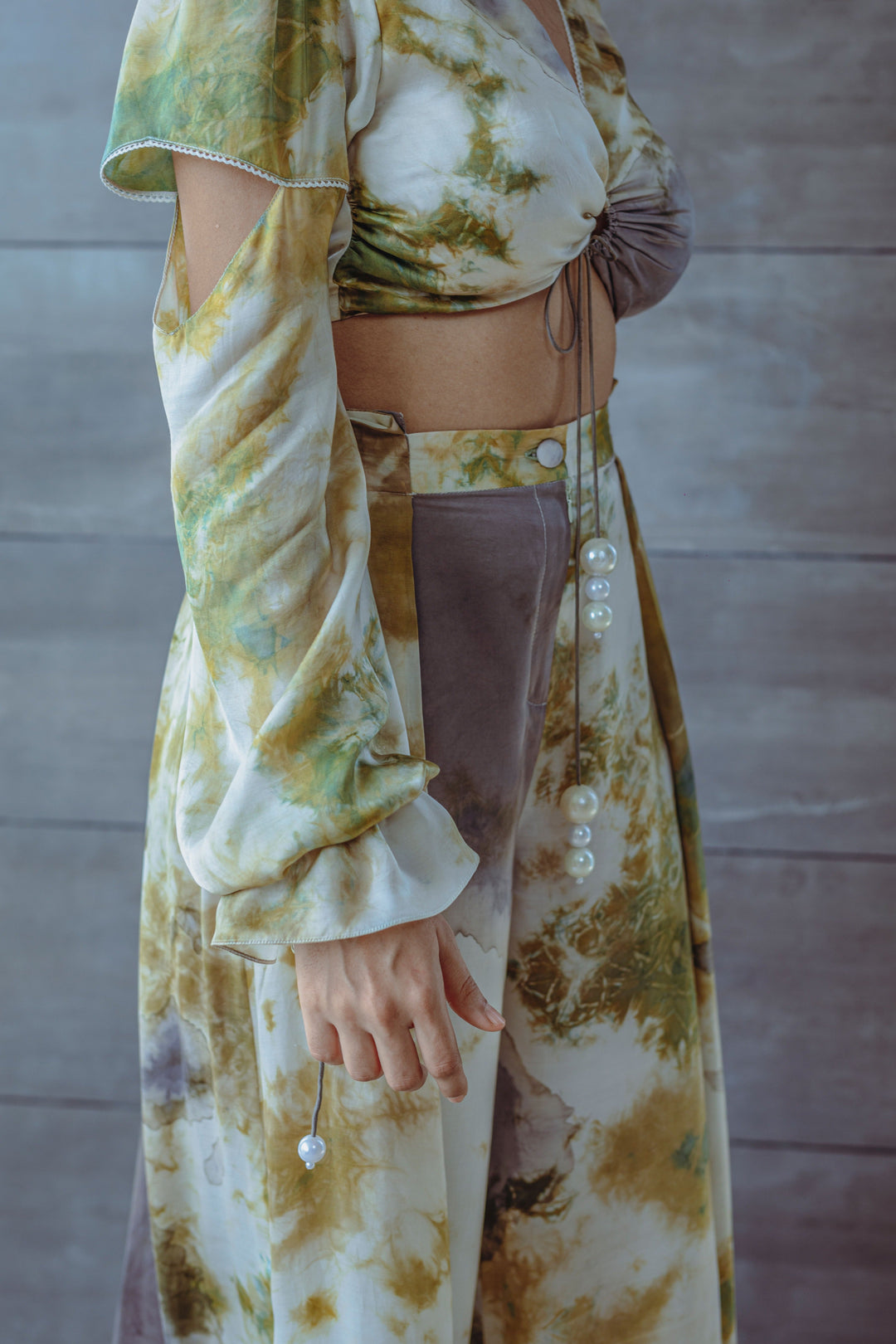 ITIDOR Jean Jade Pleated Pants