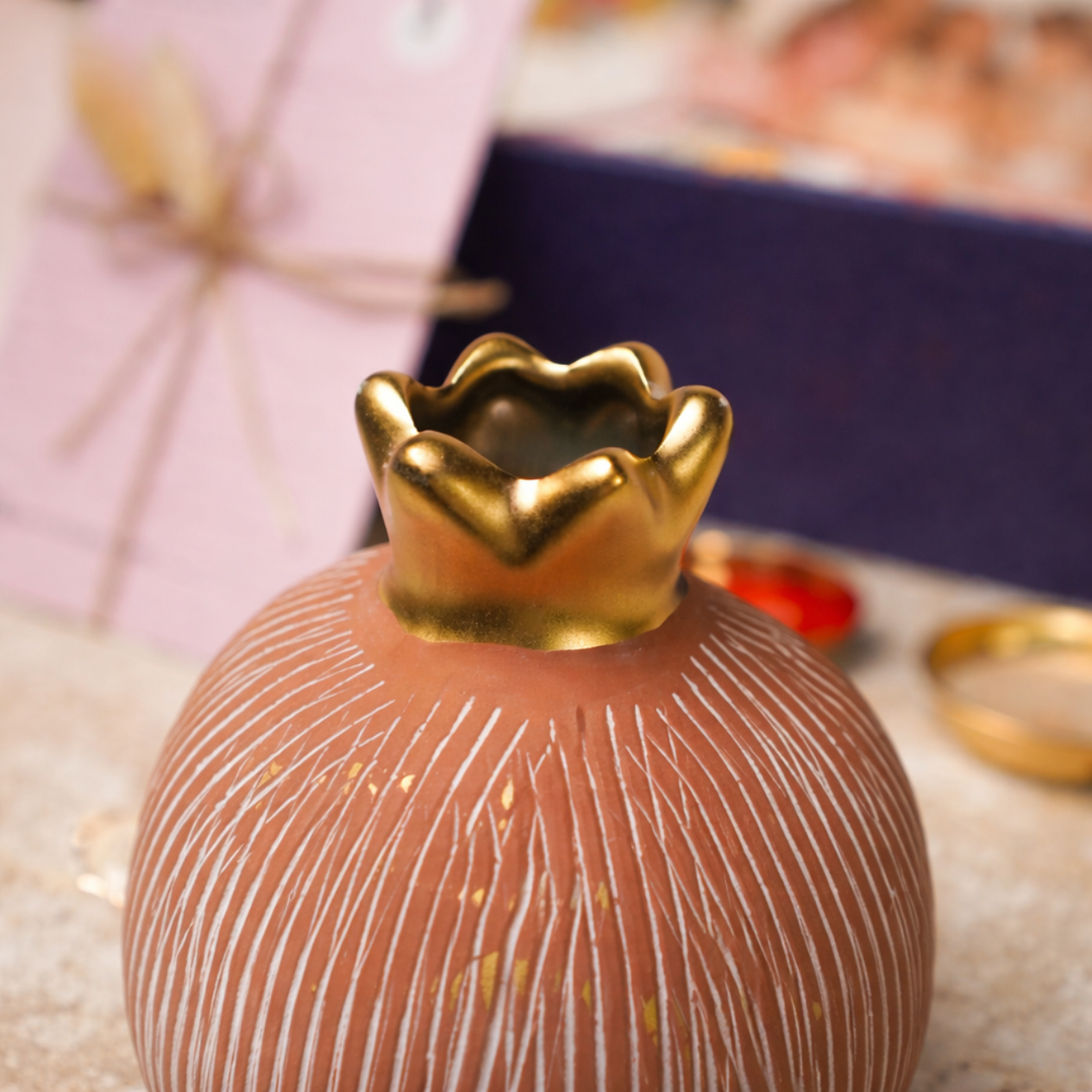 Artecasa Pomegranate Rakhi Gift Hamper | Premium Bhai Bhabhi Raksha Bandhan Gift Hamper
