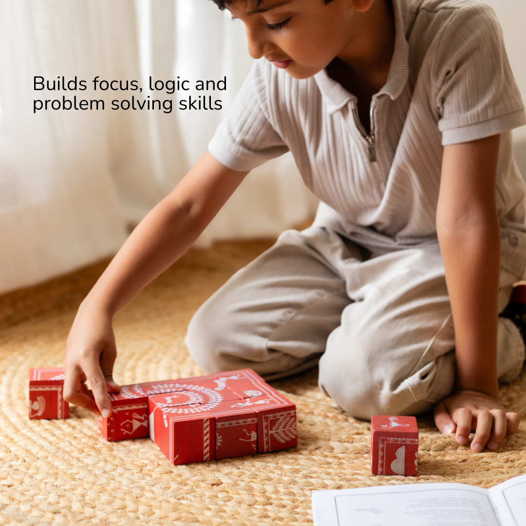 Gubbachhi Warli wooden puzzle